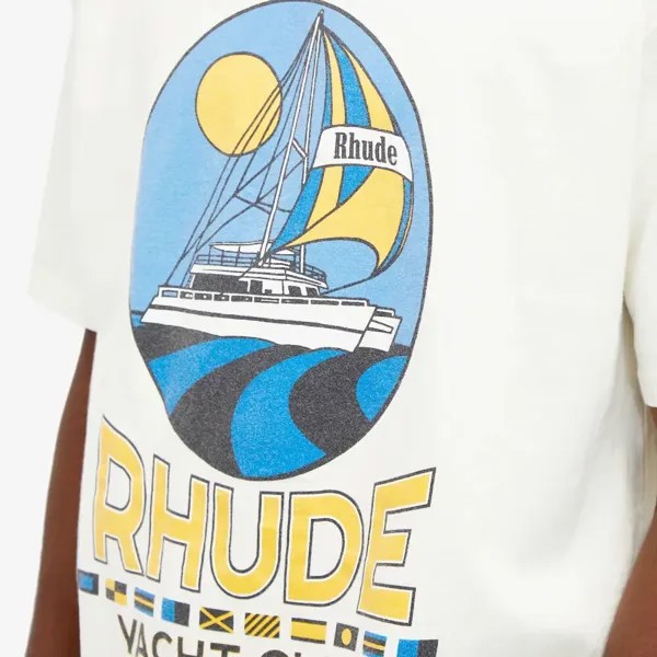 Rhude Футболка яхт-клуба, белый