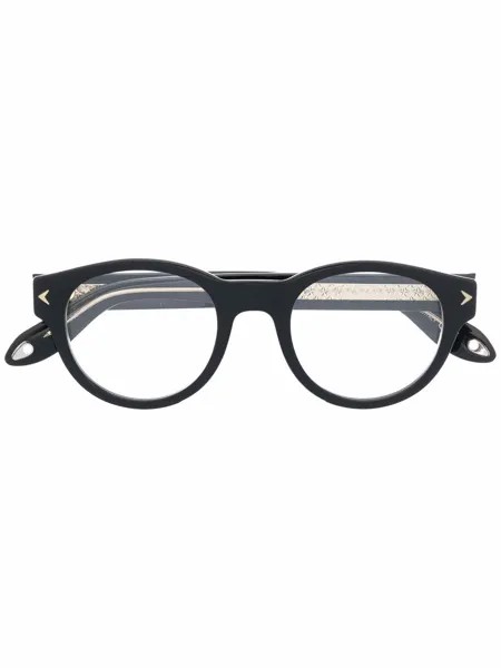 Givenchy Eyewear очки в круглой оправе с логотипом