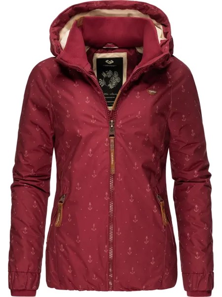 Пуховик ragwear Dizzie Marina Winter Intl., цвет Wine Red