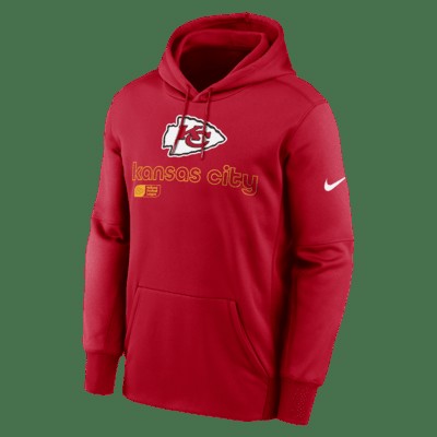 Худи Nike Kansas City Chiefs Men’s Therma NFL Pullover Hoodie, красный