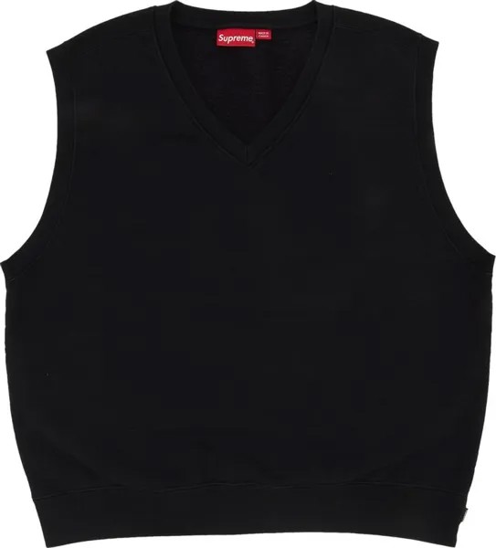 Толстовка Supreme Sweatshirt Vest 'Black', черный