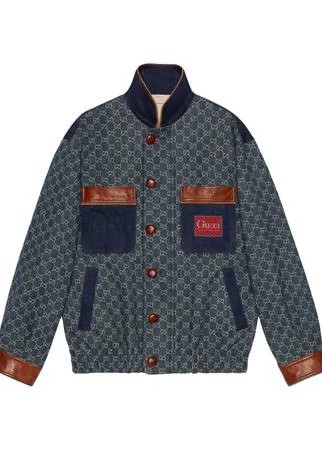 Gucci джинсовая куртка-бомбер Eco Washed