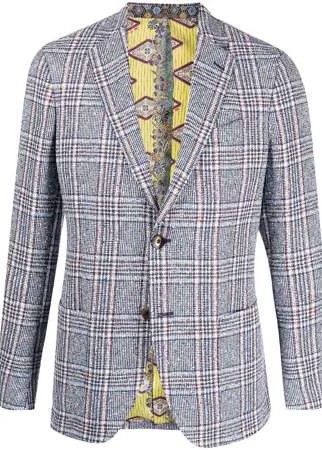 ETRO клетчатый пиджак