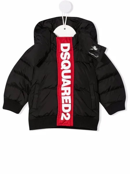 Dsquared2 Kids пуховик с капюшоном и логотипом