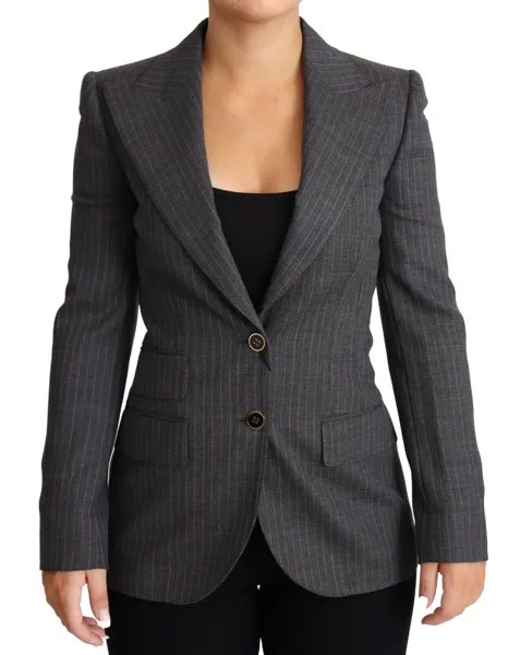 Куртка DOLCE - GABBANA Шерстяной серый однобортный приталенный пиджак IT36/US2/XS $2100