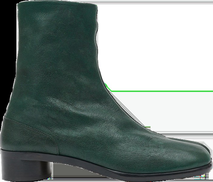 Кроссовки Maison Margiela Tabi Boot 'Dark Green', зеленый