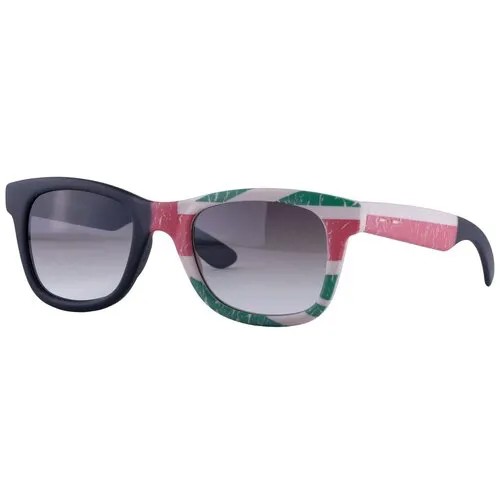 Солнцезащитные очки Italia Independent, вайфареры, оправа: пластик, с защитой от УФ, градиентные, черный