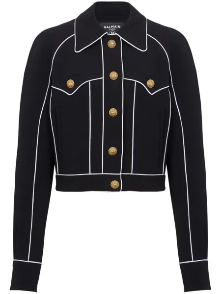 Balmain куртка в стиле вестерн, черный