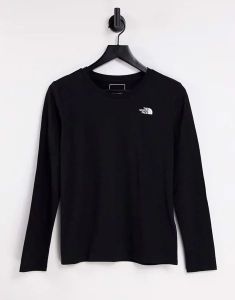 Черный лонгслив The North Face Seasonal-Черный цвет