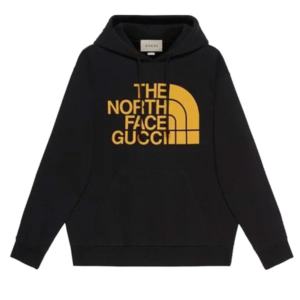 Худи с принтом Gucci x The North Face Web, цвет Черный
