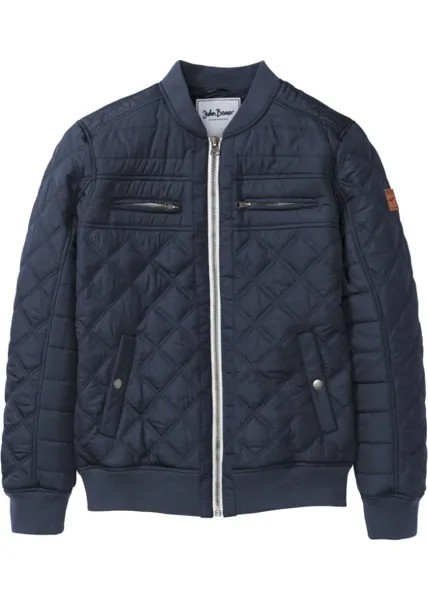 Стеганая куртка из переработанного полиэстера John Baner Jeanswear, синий