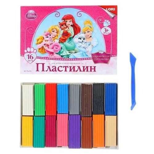 Пластилин LORI Королевские питомцы 16 цветов (Плд-016)