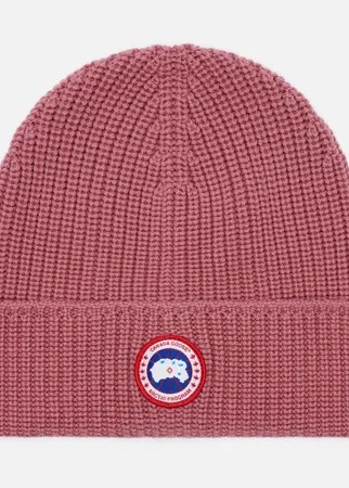 Шапка Canada Goose Arctic Disc Rib Toque, цвет розовый