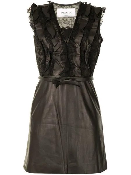 Valentino Pre-Owned платье без рукавов с оборками