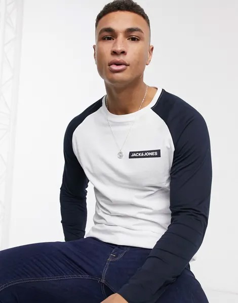 Лонгслив Jack & Jones-Белый