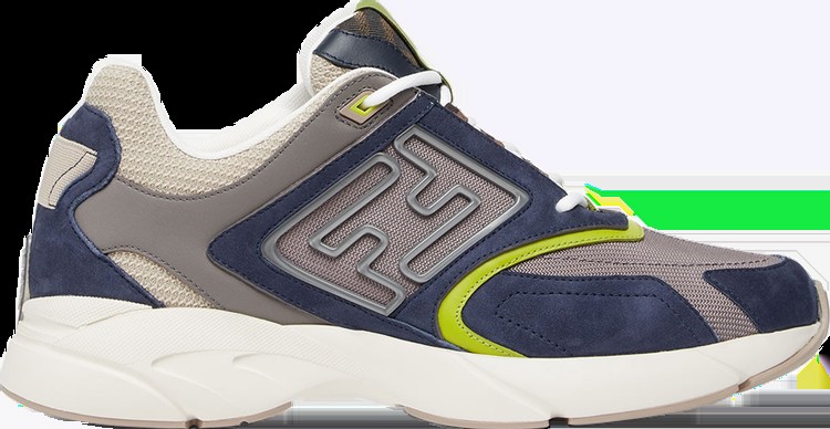 Кроссовки Fendi Faster Trainer 'Navy Carbon Wasabi', синий