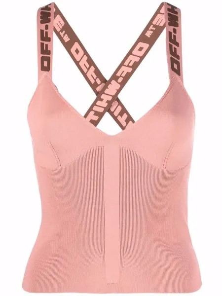 Off-White топ с логотипом
