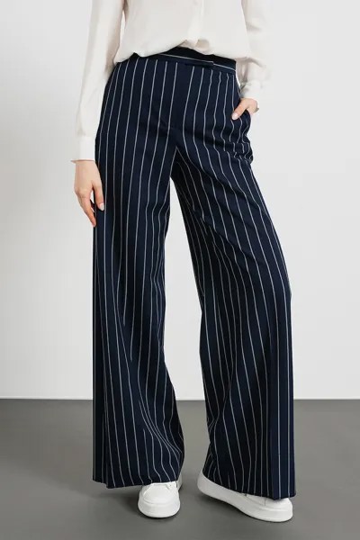 Широкие брюки в полоску Max&Co, индиго
