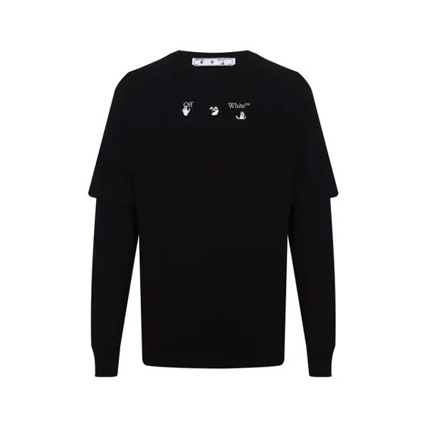 Хлопковый лонгслив Off-White