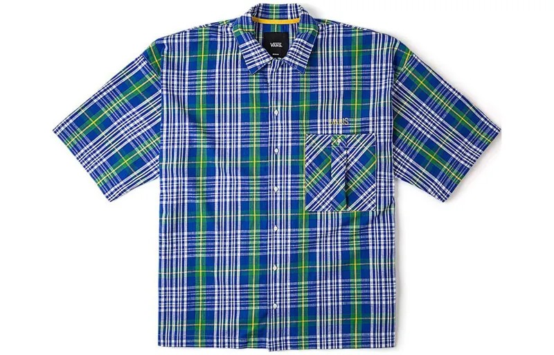 Рубашка унисекс Vans, цвет Blue check