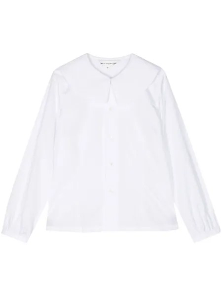 Хлопковая рубашка с длинными рукавами Comme Des Garçons Girl, белый