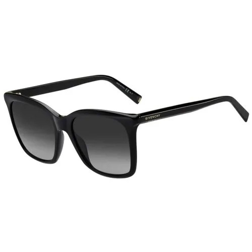 Солнцезащитные очки GIVENCHY, квадратные, оправа: пластик, с защитой от УФ, для женщин, черный