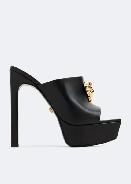 Мюли VERSACE La Medusa platform mules, черный