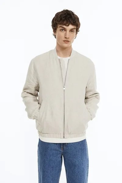 Бомбер мужской H&M 1043405004 бежевый XL (доставка из-за рубежа)
