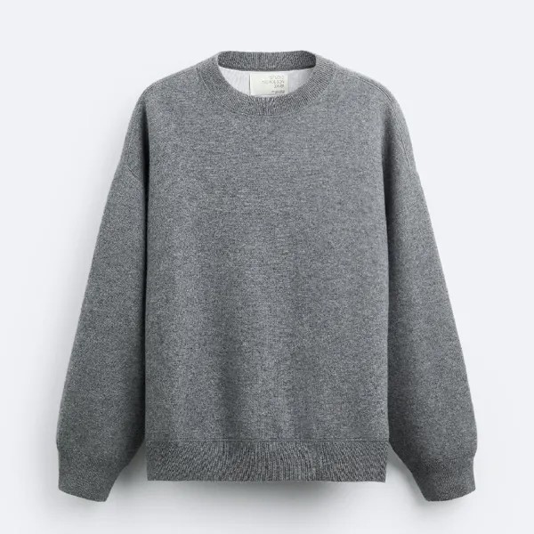 Свитер Zara X Studio Nicholson Cashmere Blend, серый