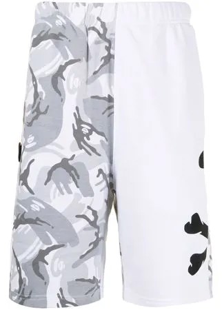AAPE BY *A BATHING APE® спортивные шорты с камуфляжным принтом