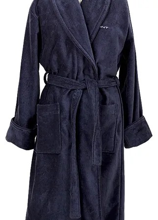Халат Gant Home Premium Velour Robe 856002603 синий S