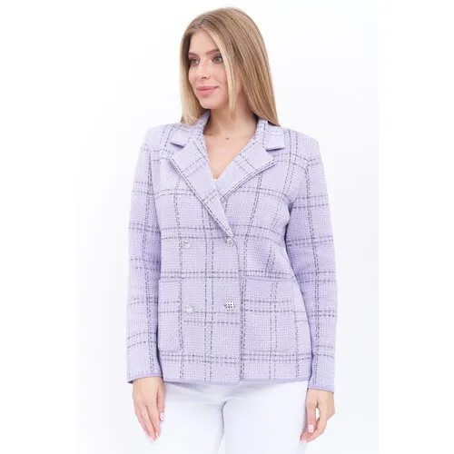 Пиджак Текстильная Мануфактура, размер 56, лиловый