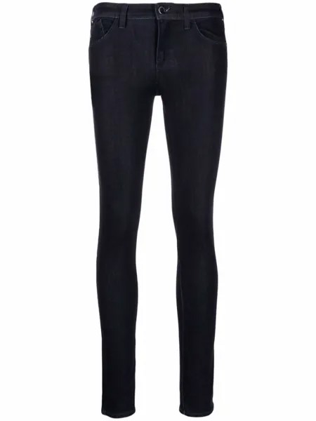 Emporio Armani джинсы скинни с заниженной талией, синий