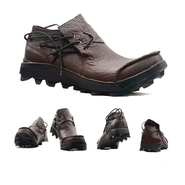 Мужская обувь из натуральной кожи; Повседневные Классические водонепроницаемые Мокасины с круглым носком; Обувь для вождения ручной работы; Модная мужская лёгкие кожаные туфли типа мокасин на платформе