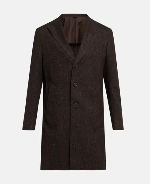 Шерстяное пальто L.B.M. 1911, темно коричневый
