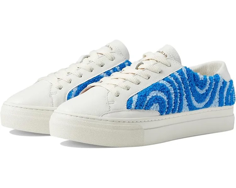 Кроссовки Soludos Ibiza Platform Psychedelic Spiral, цвет Marine Blue