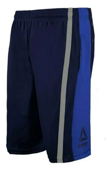 Мужские шорты для тренировок Reebok для занятий спортом, баскетболом, темно-синие, XL
