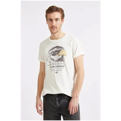 Футболка Lee BIKER TEE WHITE CANVAS Белый S L60CFERR
