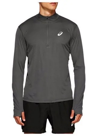 Рубашка беговая мужская ASICS 2011A012 020 SILVER LS 1/2 ZIP TOP ( M)