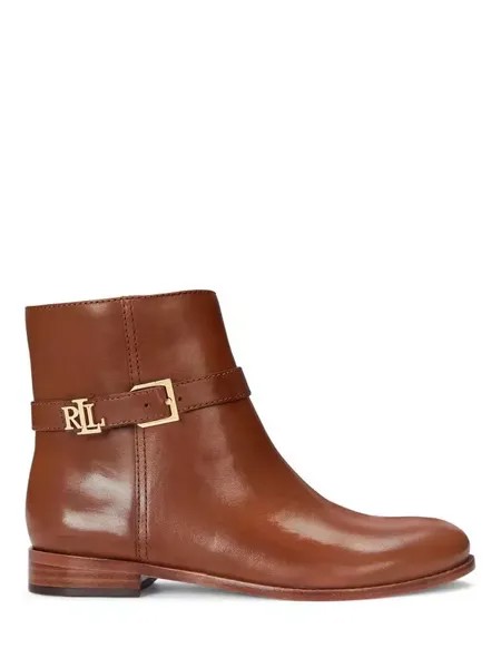 Ботильоны Ralph Lauren Lauren Ralph Lauren Brooke Leather, цвет deep/saddle/tan