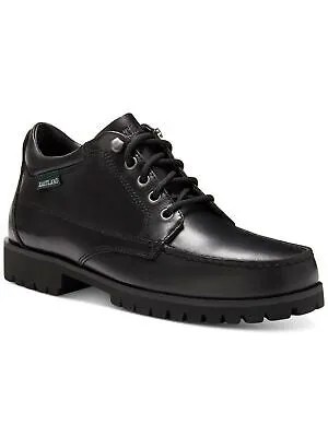 EASTLAND Мужские черные кожаные ботинки Chukka с круглым носком в стиле бруклин 8,5 на блочном каблуке