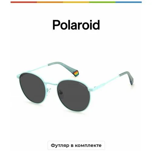 Солнцезащитные очки Polaroid Polaroid PLD 6171/S MVU M9 PLD 6171/S MVU M9, голубой, бирюзовый