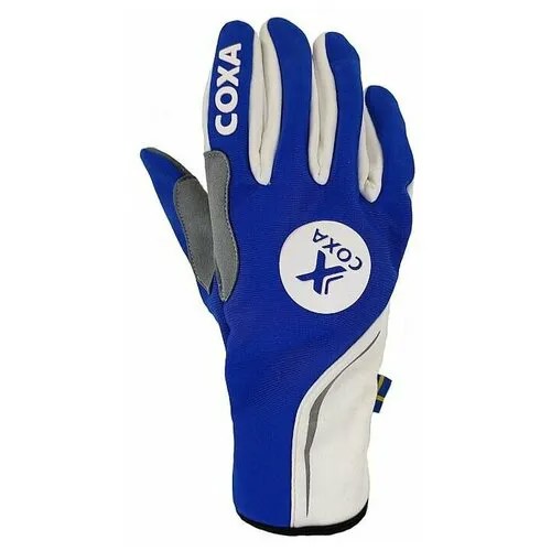Перчатки COXA, размер 7, голубой, белый