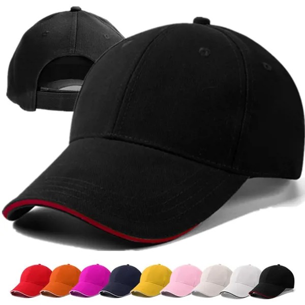 Унисекс 6 панель Cap Повседневная акриловая простая бейсболка Регулируемая шляпа для женщин Мужчины Хип-хоп Cap Street Dad Hat