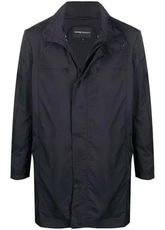 Emporio Armani плащ со съемным капюшоном