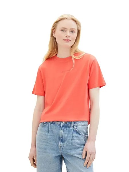 Футболка TOM TAILOR Denim, цвет hellrot