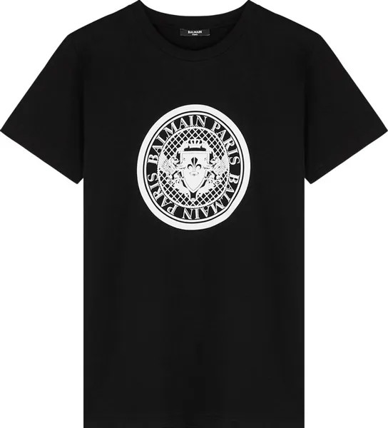Футболка Balmain Medallion Print T-Shirt 'Black', черный
