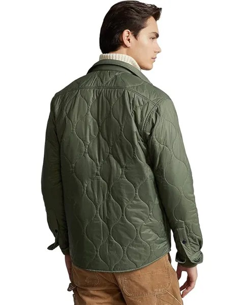 Куртка Polo Ralph Lauren Quilted Shirt Jacket, цвет Army Olive
