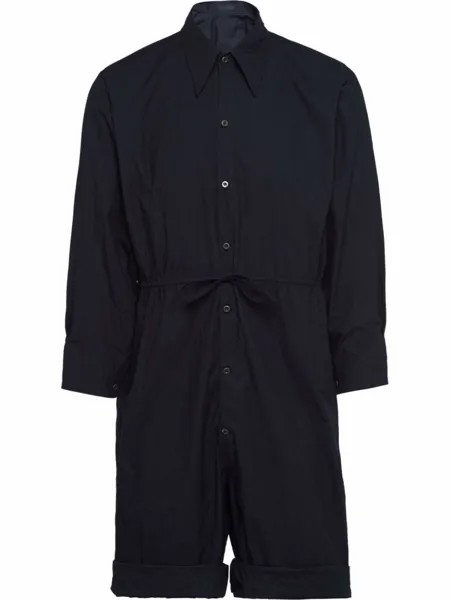 Prada комбинезон с завязками, черный