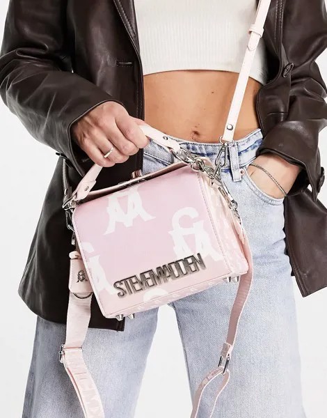 Розовая сумка через плечо с монограммой Steve Madden Bkrome-Розовый цвет